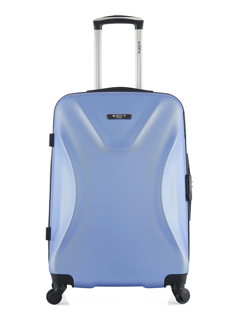 BLUESTAR - Valise Weekend GARIBALDI 65 cm 4 Roues Bleu clair - Kiabi