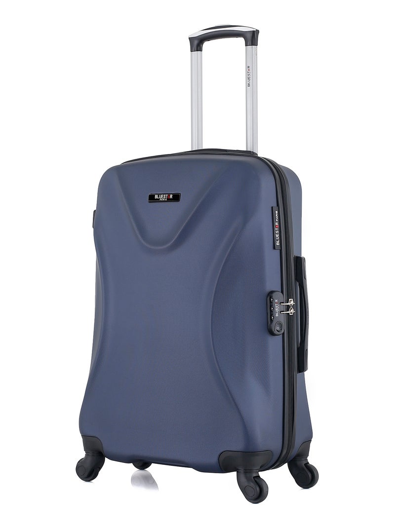BLUESTAR - Valise Weekend GARIBALDI 65 cm 4 Roues Bleu marine - Kiabi