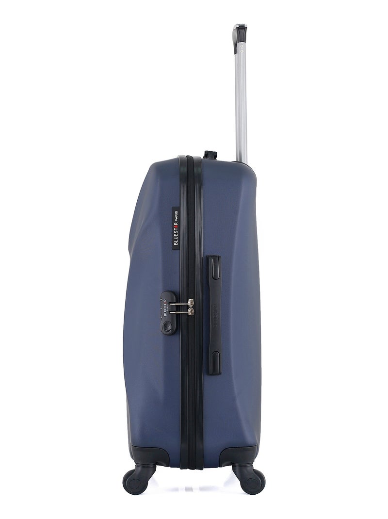 BLUESTAR - Valise Weekend GARIBALDI 65 cm 4 Roues Bleu marine - Kiabi