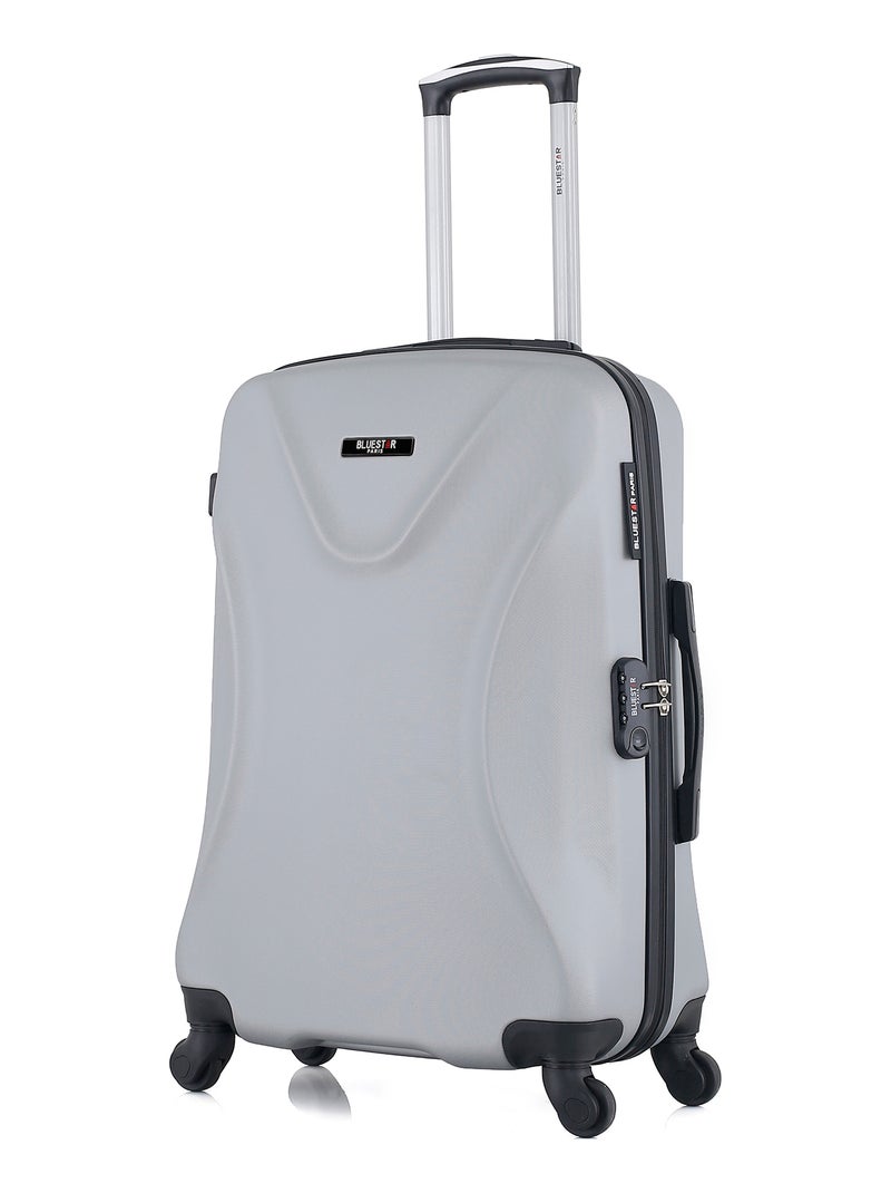 BLUESTAR - Valise Weekend GARIBALDI 65 cm 4 Roues Gris - Kiabi