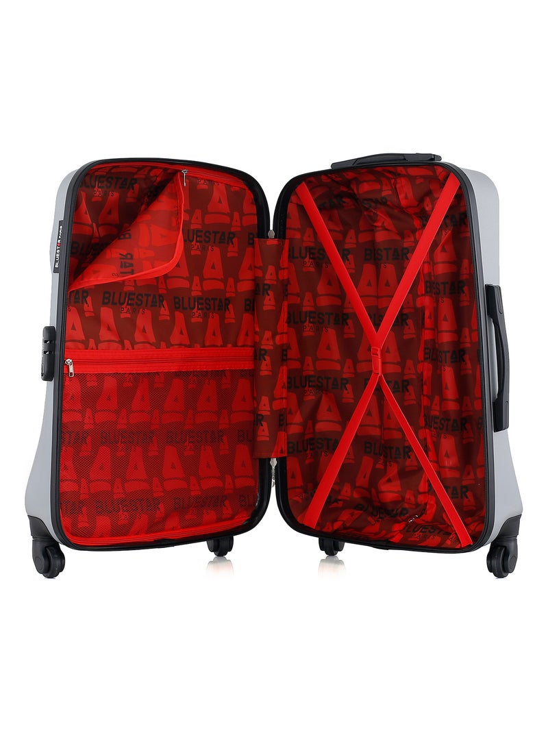 BLUESTAR - Valise Weekend GARIBALDI 65 cm 4 Roues Gris - Kiabi