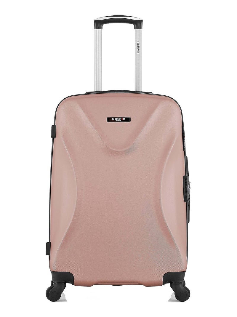 BLUESTAR - Valise Weekend GARIBALDI 65 cm 4 Roues Rose clair - Kiabi
