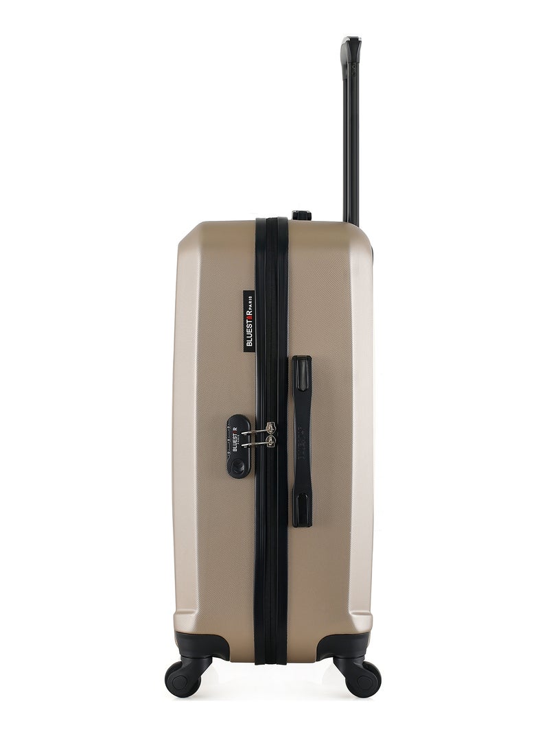 BLUESTAR - Valise Weekend HAGEN 65 cm 4 Roues Beige - Kiabi