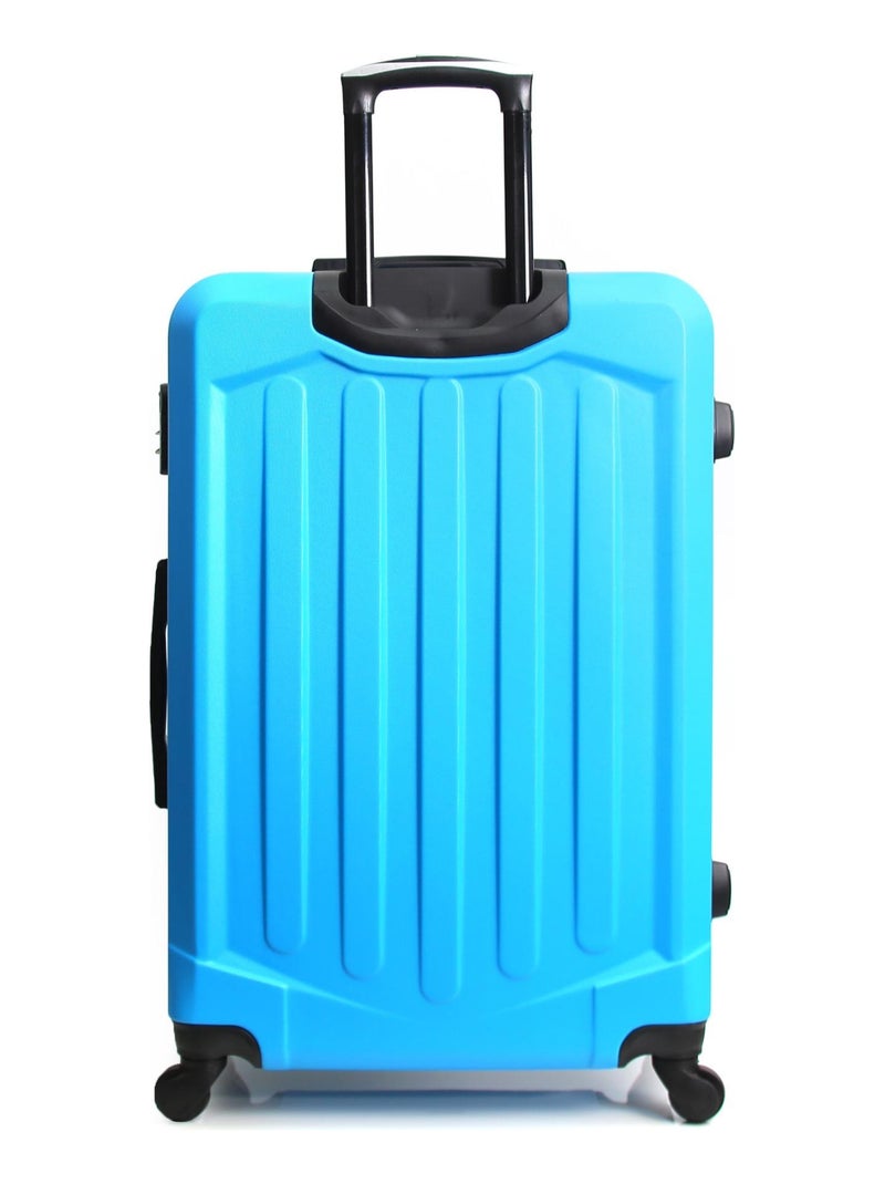 BLUESTAR - Valise Weekend HAGEN 65 cm 4 Roues Bleu - Kiabi