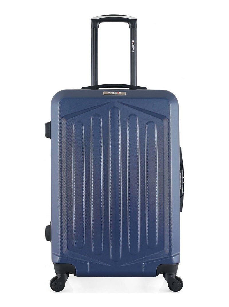 BLUESTAR - Valise Weekend HAGEN 65 cm 4 Roues Bleu marine - Kiabi