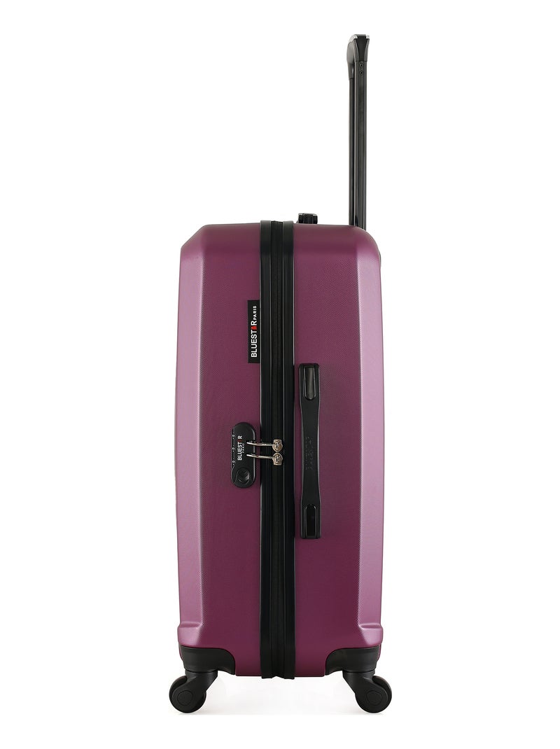 BLUESTAR - Valise Weekend HAGEN 65 cm 4 Roues Prune - Kiabi