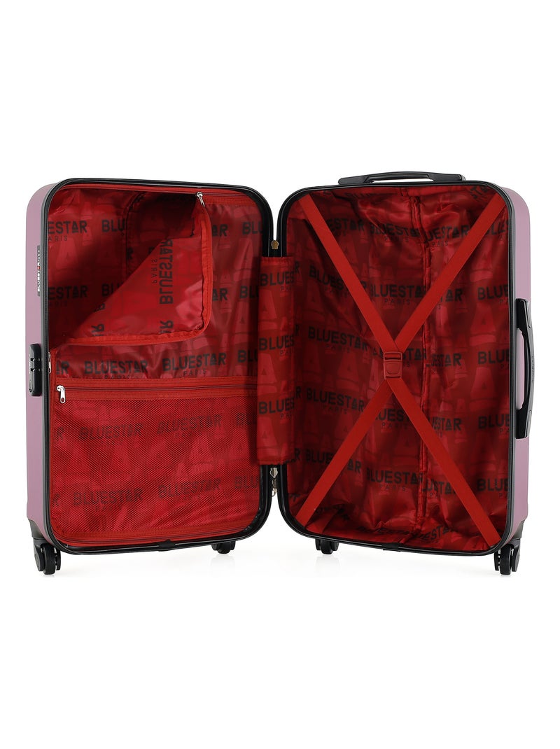 BLUESTAR - Valise Weekend HAGEN 65 cm 4 Roues Prune - Kiabi