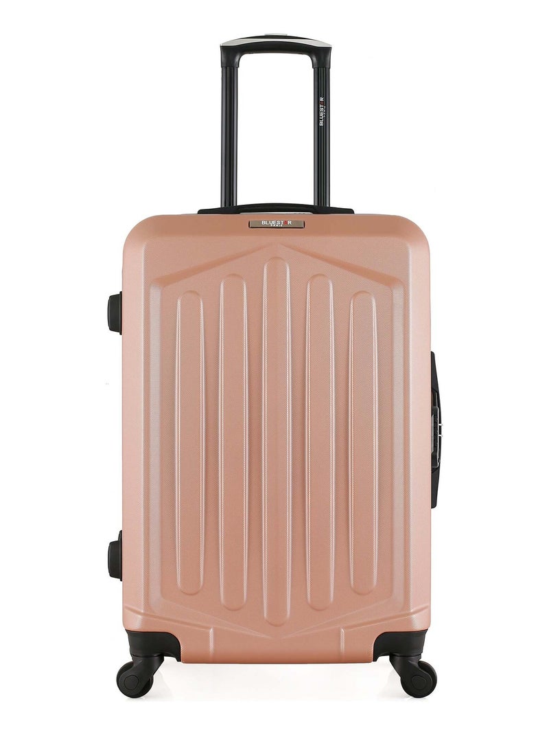 BLUESTAR - Valise Weekend HAGEN 65 cm 4 Roues Rose clair - Kiabi