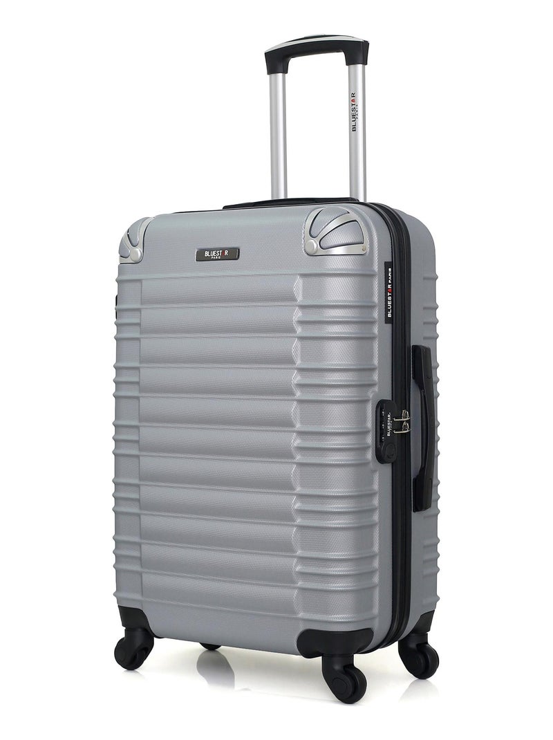 BLUESTAR - Valise Weekend LIMA 65 cm 4 Roues Gris - Kiabi