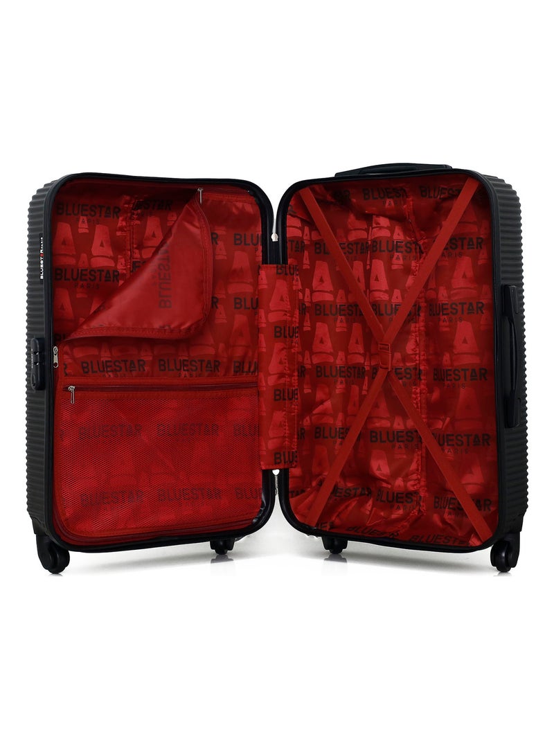 BLUESTAR - Valise Weekend LONDON 65 cm 4 Roues Noir - Kiabi