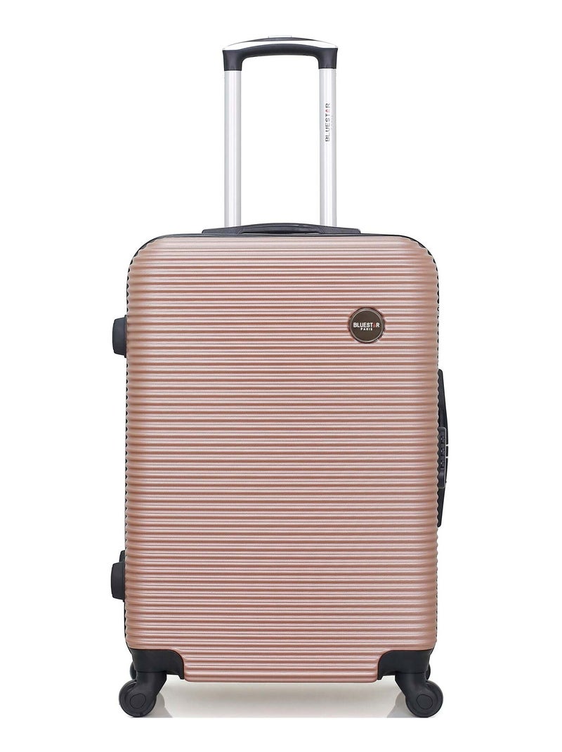 BLUESTAR - Valise Weekend LONDON 65 cm 4 Roues Rose clair - Kiabi