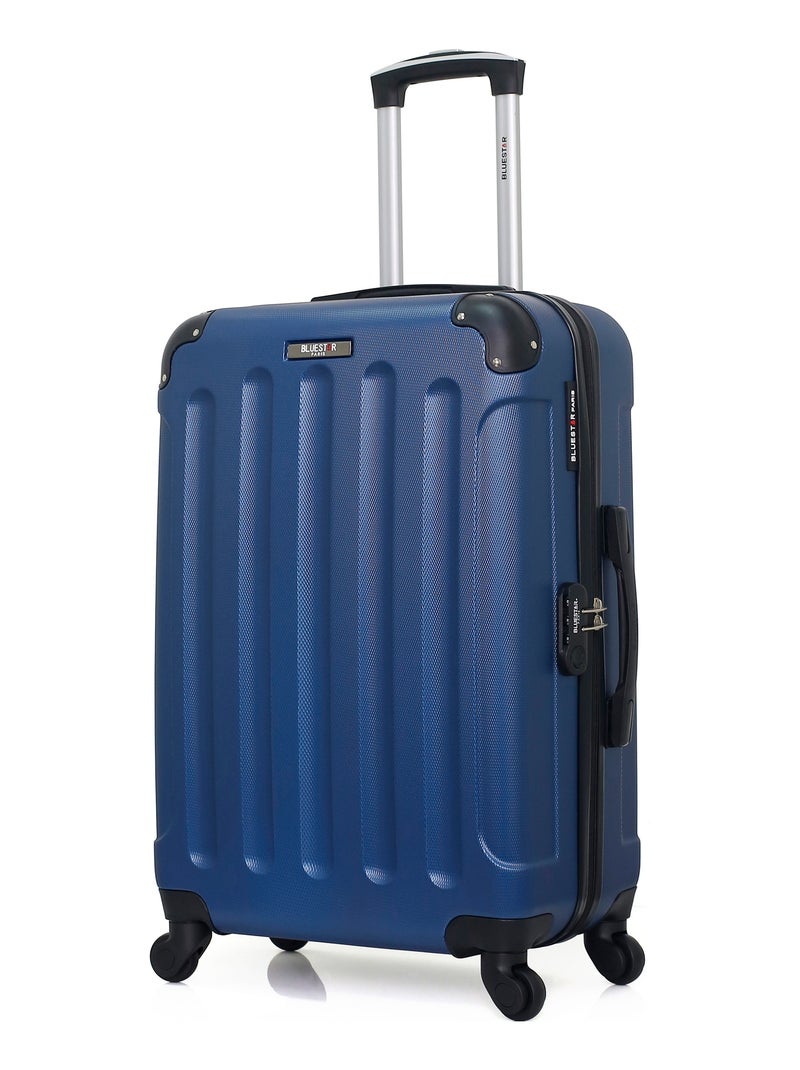BLUESTAR - Valise Weekend MADRID 65 cm 4 Roues Bleu Bleu marine - Kiabi