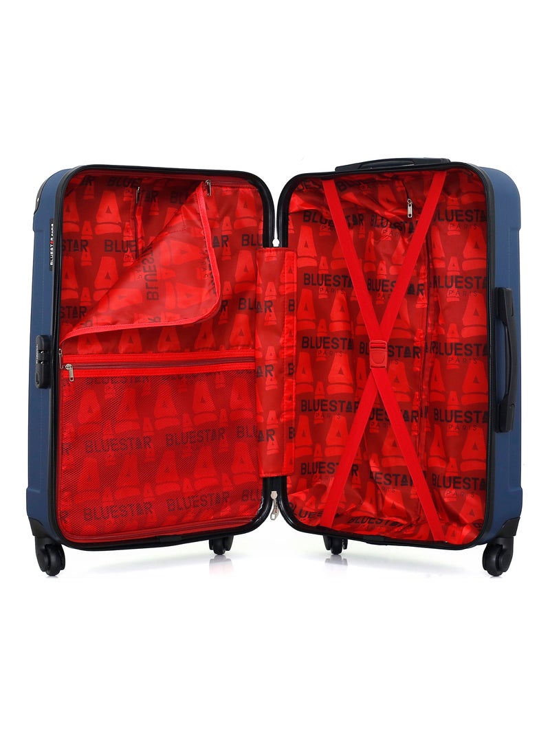 BLUESTAR - Valise Weekend MADRID 65 cm 4 Roues Bleu Bleu marine - Kiabi