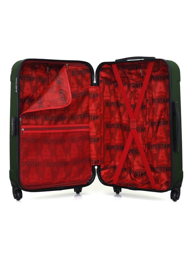 BLUESTAR - Valise Weekend MADRID 65 cm 4 Roues Vert foncé - Kiabi