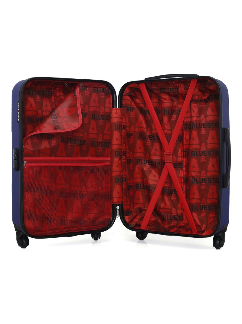 BLUESTAR - Valise Weekend MIAMI 65 cm 4 Roues Bleu Bleu marine - Kiabi