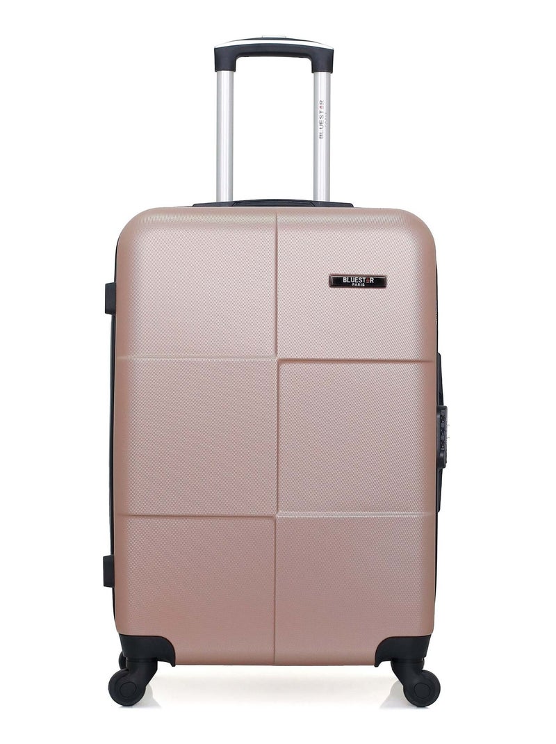 BLUESTAR - Valise Weekend MIAMI 65 cm 4 Roues Rose clair - Kiabi
