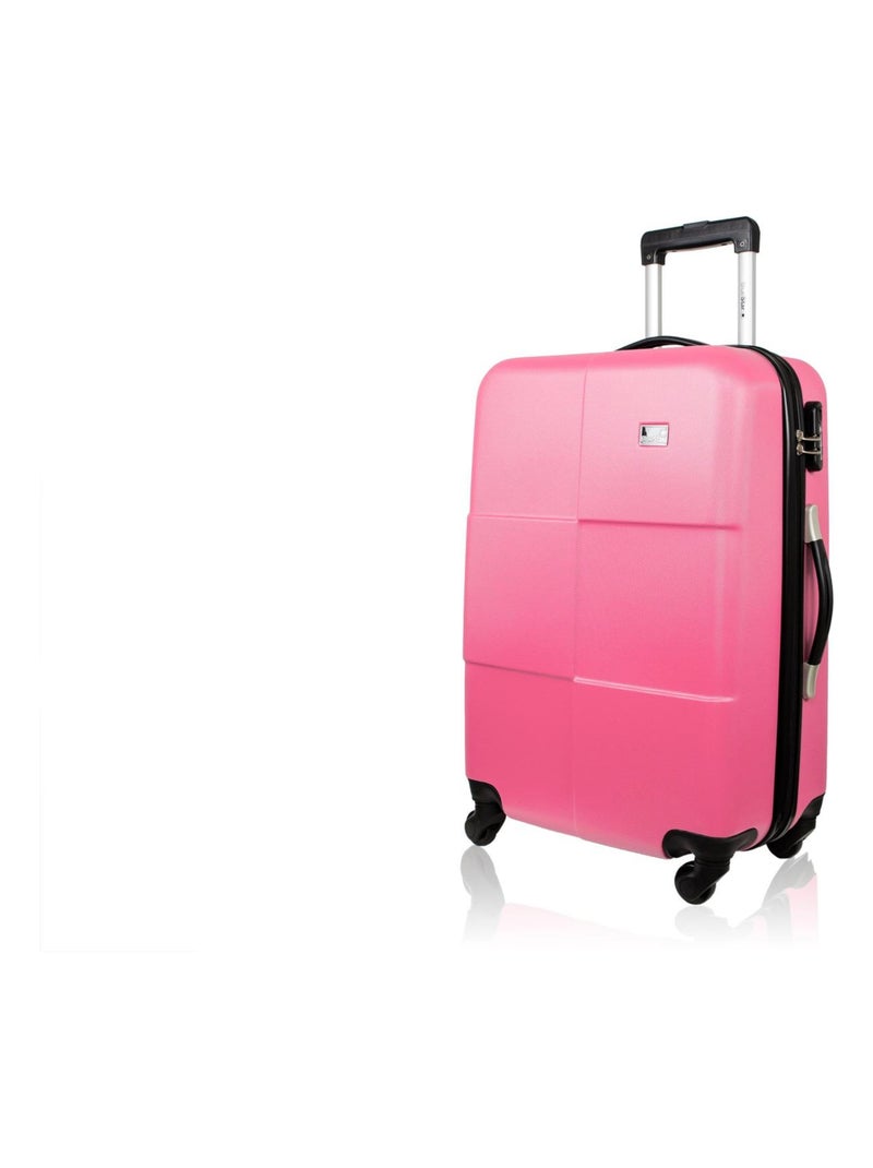 BLUESTAR - Valise Weekend MIAMI 65 cm 4 Roues Rose fushia - Kiabi