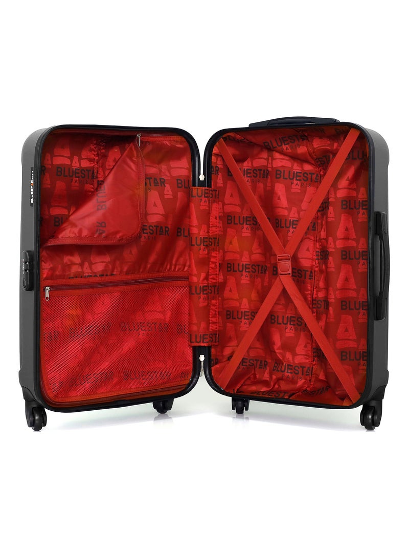 BLUESTAR - Valise Weekend NAPOLI 65 cm 4 Roues Gris foncé - Kiabi