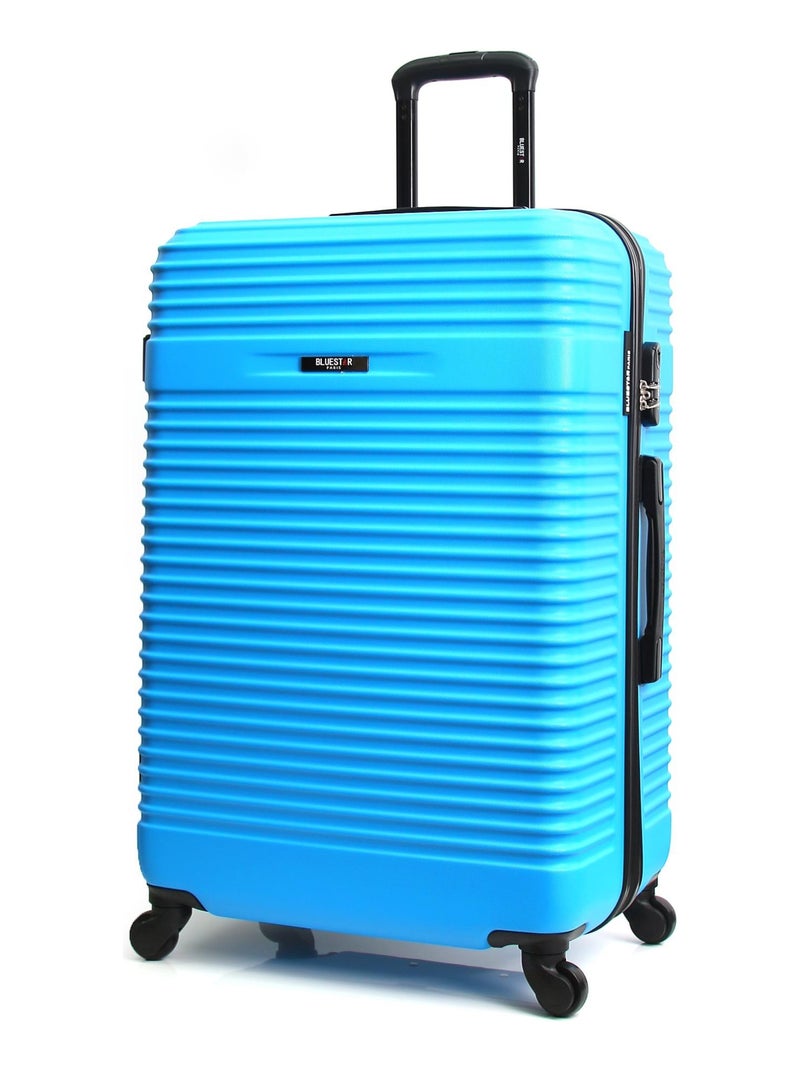 BLUESTAR - Valise Weekend NORWICH 65 cm 4 Roues Bleu - Kiabi