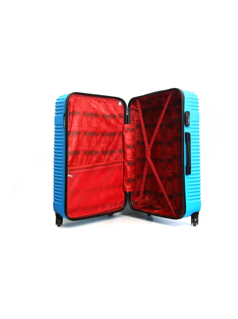 BLUESTAR - Valise Weekend NORWICH 65 cm 4 Roues Bleu - Kiabi