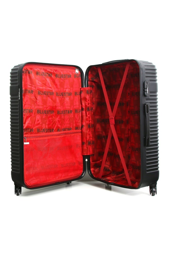 BLUESTAR - Valise Weekend NORWICH 65 cm 4 Roues Noir - Kiabi