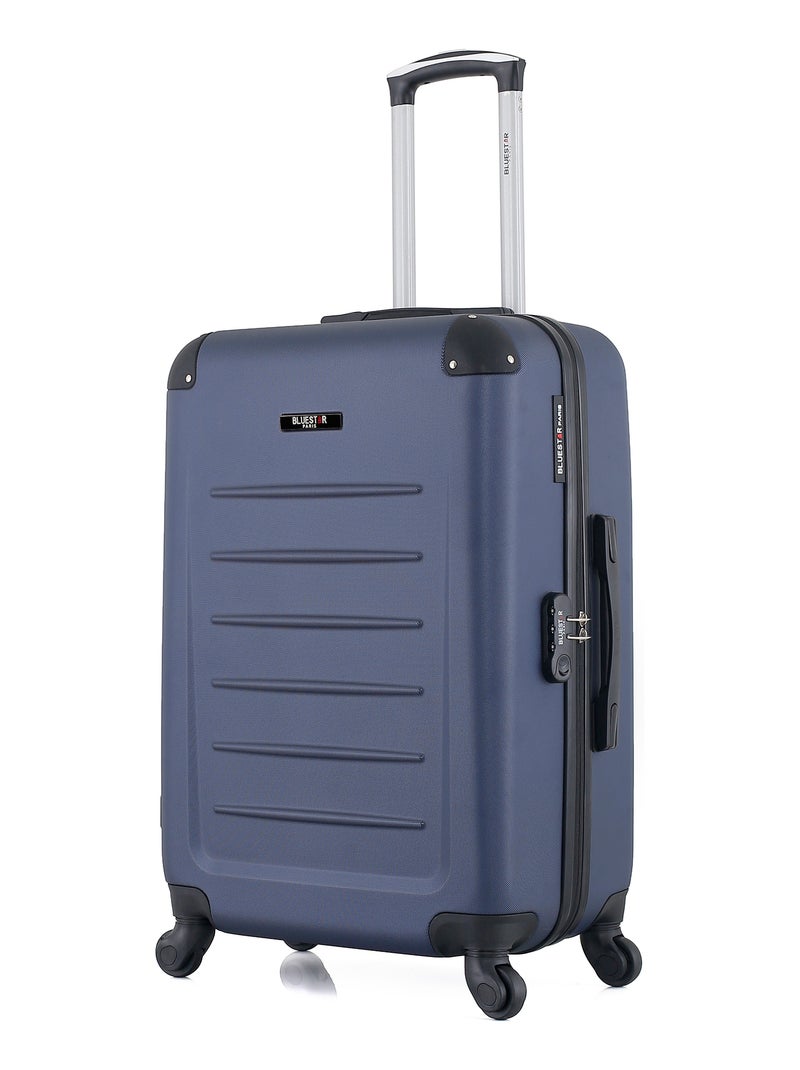 BLUESTAR - Valise Weekend OPERA 65 cm 4 Roues Bleu Bleu marine - Kiabi