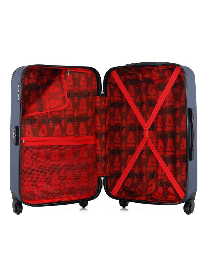 BLUESTAR - Valise Weekend OPERA 65 cm 4 Roues Bleu Bleu marine - Kiabi