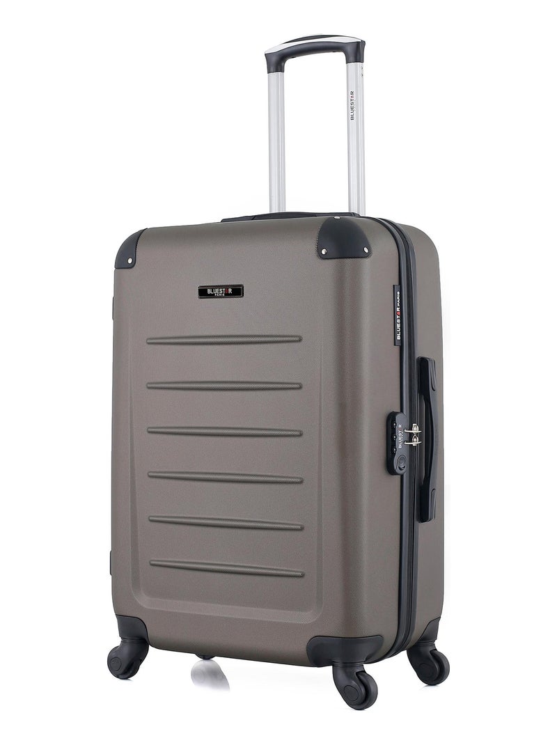 BLUESTAR - Valise Weekend OPERA 65 cm 4 Roues Marron - Kiabi