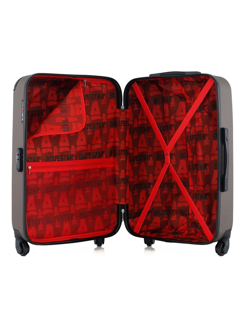 BLUESTAR - Valise Weekend OPERA 65 cm 4 Roues Marron - Kiabi