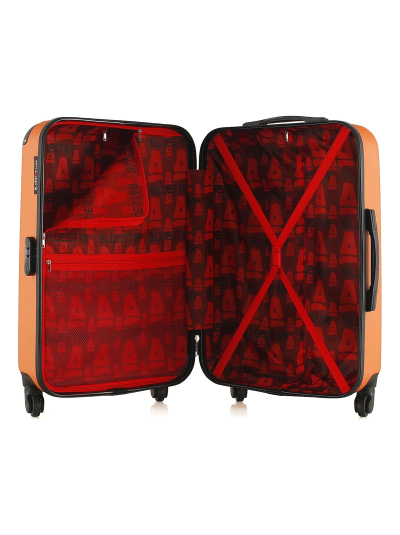 BLUESTAR - Valise Weekend OPERA 65 cm 4 Roues Orange - Kiabi