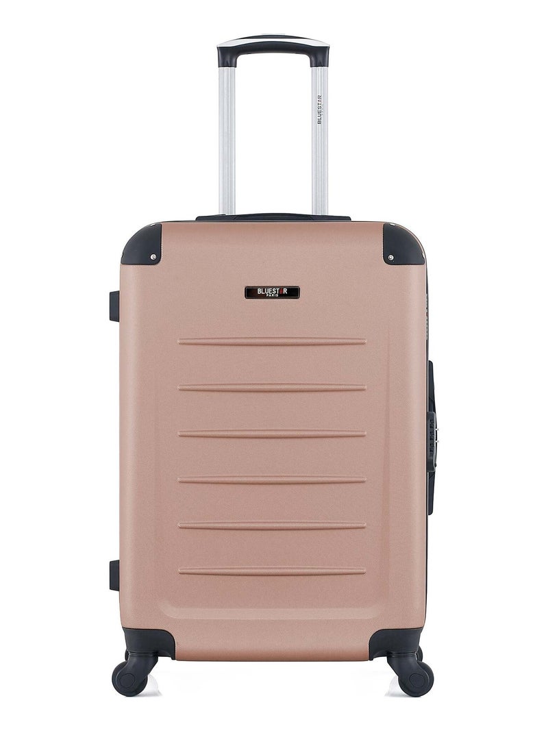 BLUESTAR - Valise Weekend OPERA 65 cm 4 Roues Rose clair - Kiabi