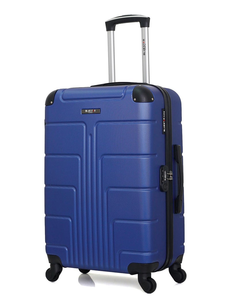 BLUESTAR - Valise Weekend OTTAWA 65 cm 4 Roues Bleu marine - Kiabi