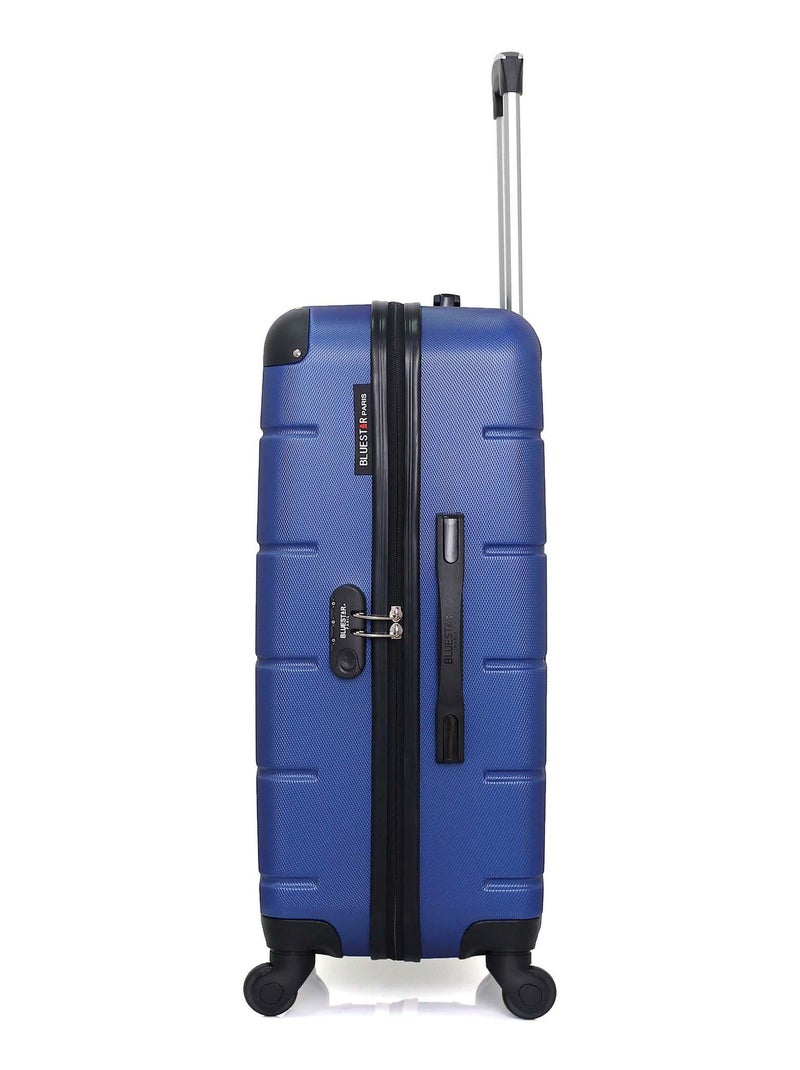 BLUESTAR - Valise Weekend OTTAWA 65 cm 4 Roues Bleu marine - Kiabi