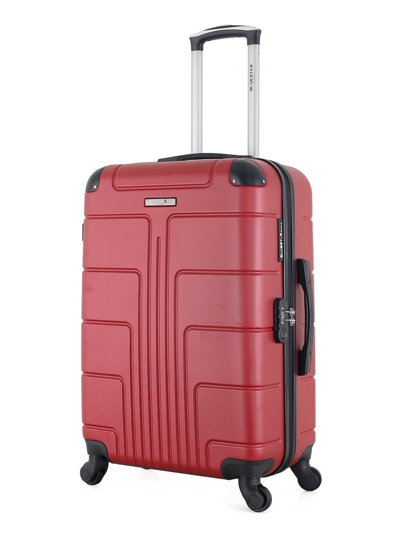 BLUESTAR - Valise Weekend OTTAWA 65 cm 4 Roues Bordeaux - Kiabi