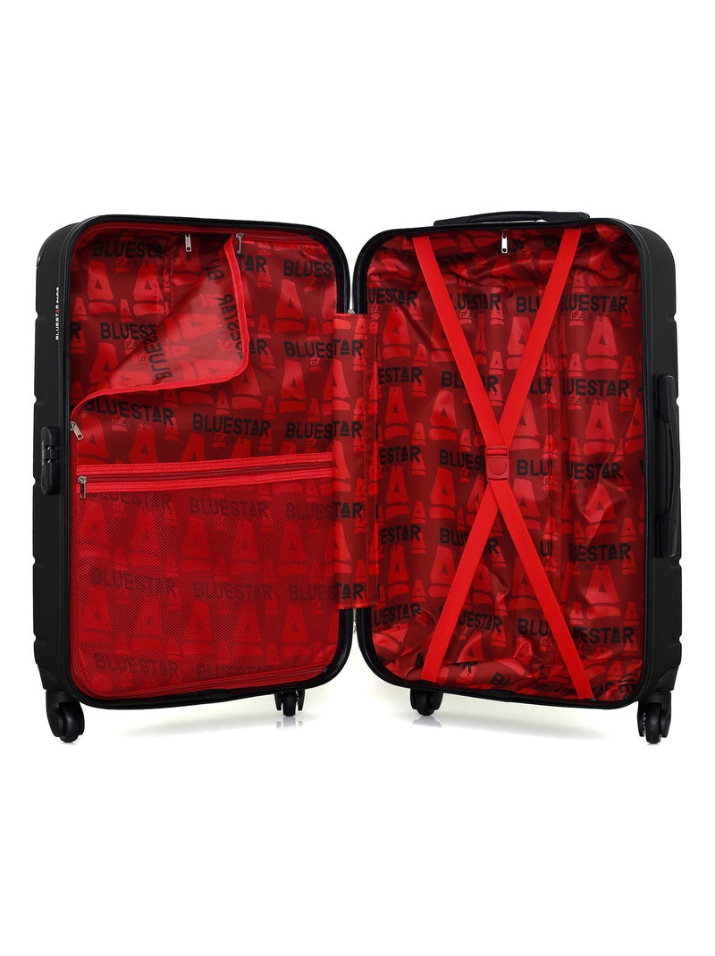 BLUESTAR - Valise Weekend OTTAWA 65 cm 4 Roues Noir - Kiabi