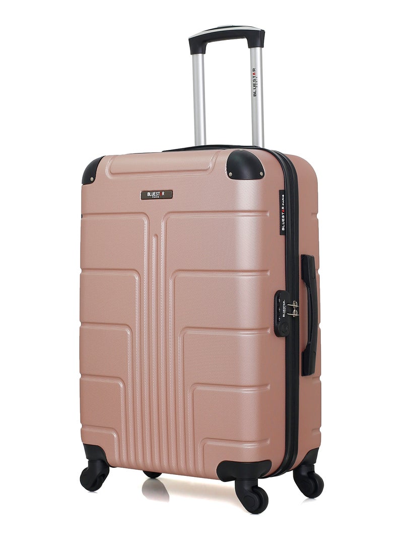 BLUESTAR - Valise Weekend OTTAWA 65 cm 4 Roues Rose Métal - Kiabi