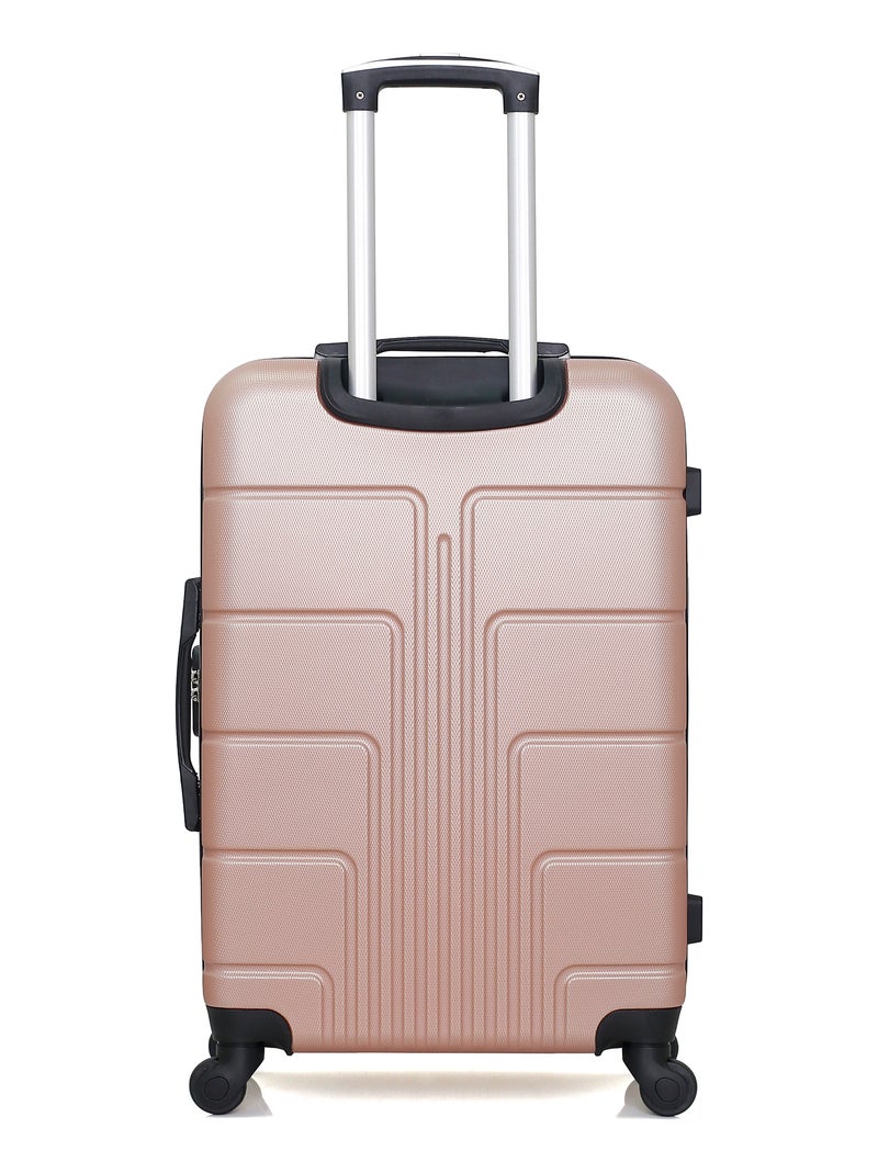 BLUESTAR - Valise Weekend OTTAWA 65 cm 4 Roues Rose Métal - Kiabi