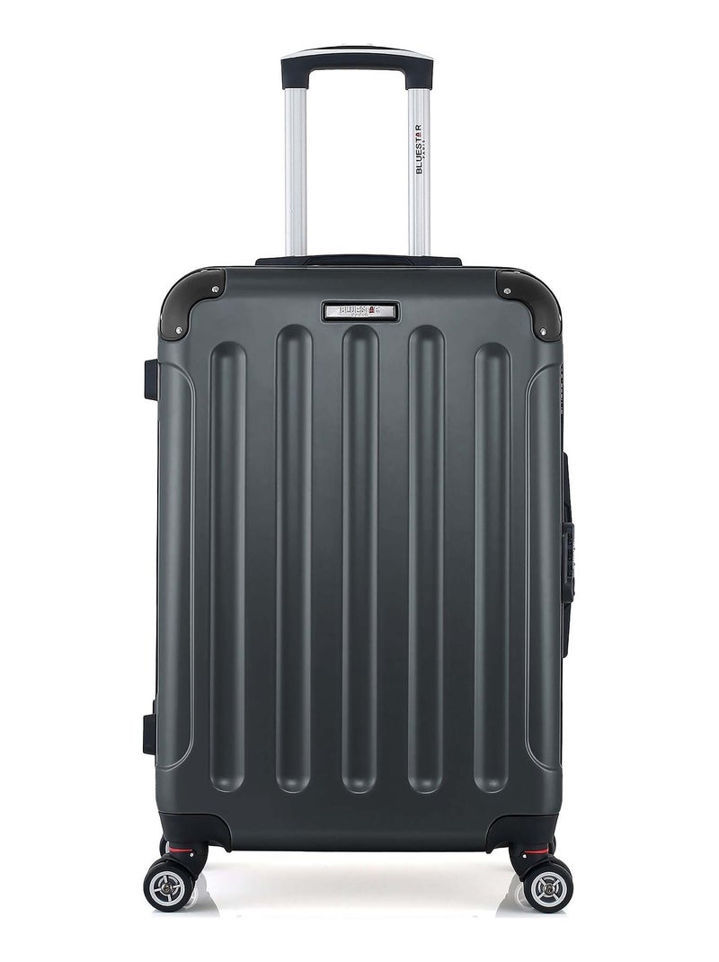 BLUESTAR - Valise Weekend TUNIS 65 cm 4 Roues Gris foncé - Kiabi