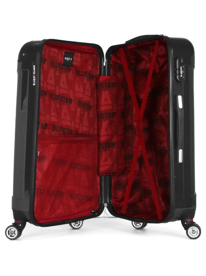 BLUESTAR - Valise Weekend TUNIS 65 cm 4 Roues Gris foncé - Kiabi