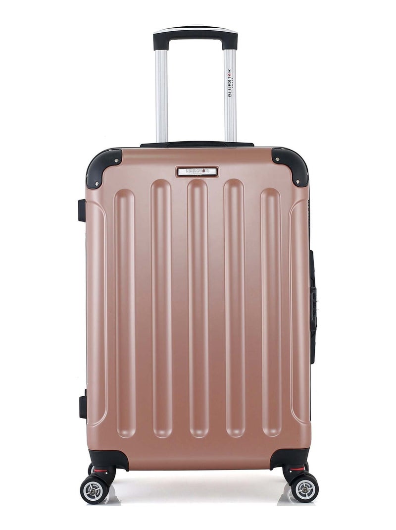 BLUESTAR - Valise Weekend TUNIS 65 cm 4 Roues Rose clair - Kiabi
