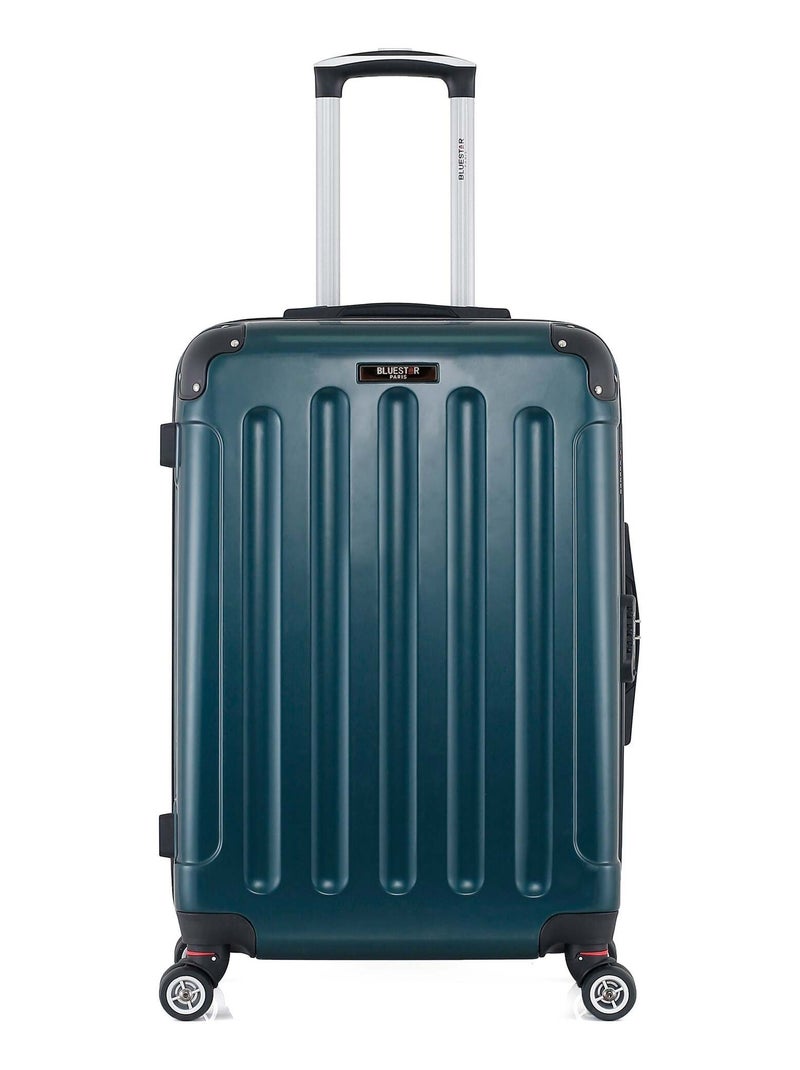 BLUESTAR - Valise Weekend TUNIS 65 cm 4 Roues Vert foncé - Kiabi