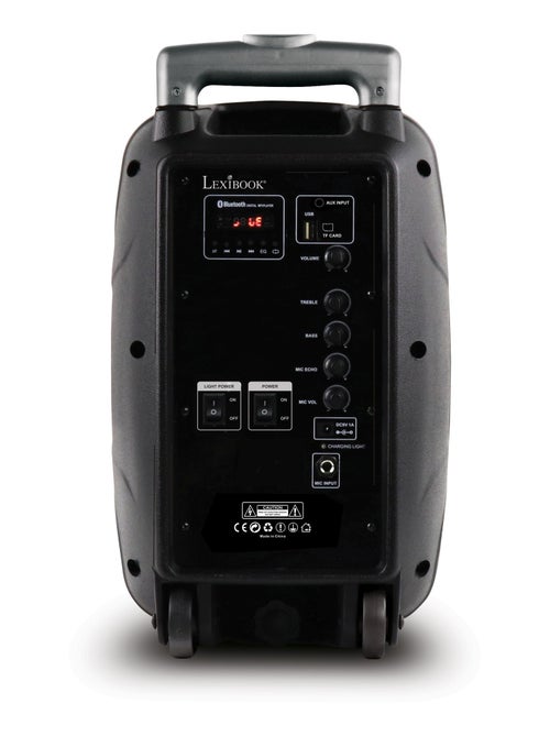 Bluetooth Karaoke avec roulettes, lumières et micro - Kiabi