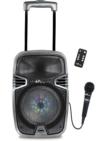 Bluetooth Karaoke avec roulettes, lumi?res et micro