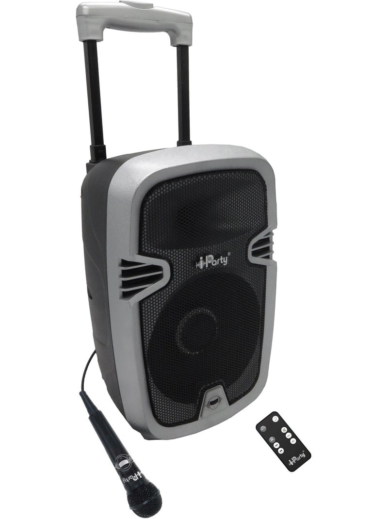 Bluetooth Karaoke avec roulettes, lumi?res et micro Noir - Kiabi