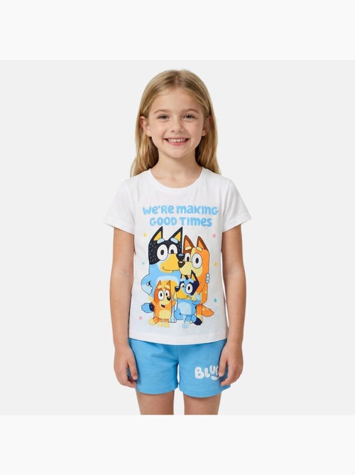 Bluey - ensemble t-shirt et short assorti imprimés - Kiabi Bluey - ensemble t-shirt et short assorti imprimés - Kiabi
