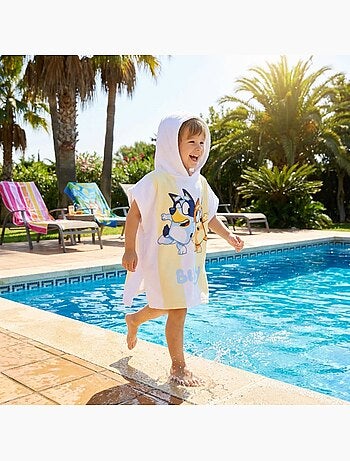 Bluey - poncho de bain à capuche imprimé