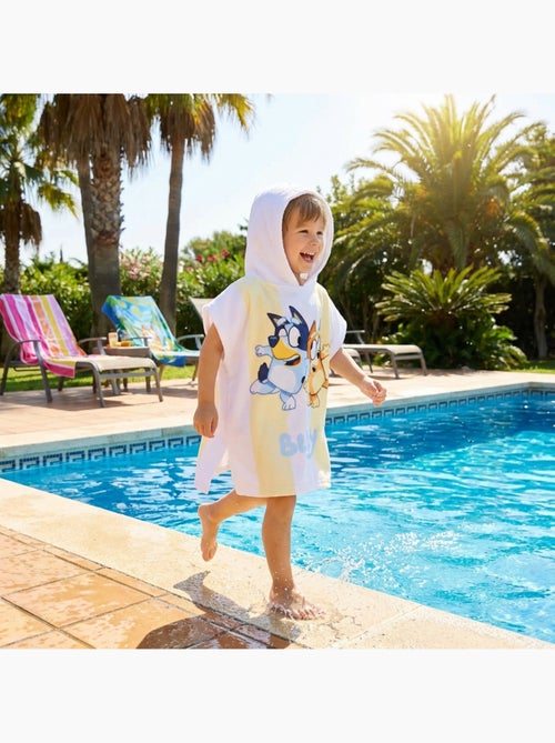 Bluey - poncho de bain à capuche imprimé - Kiabi Bluey - poncho de bain à capuche imprimé - Kiabi