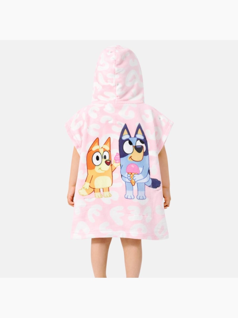 Bluey - Poncho de bain fille Rose - Kiabi