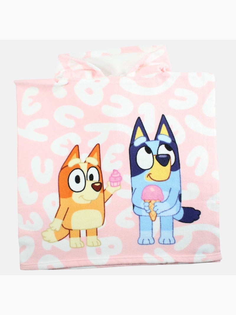 Bluey - Poncho de bain fille Rose - Kiabi