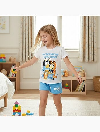 Bluey - T-shirt personnage avec son short assorti